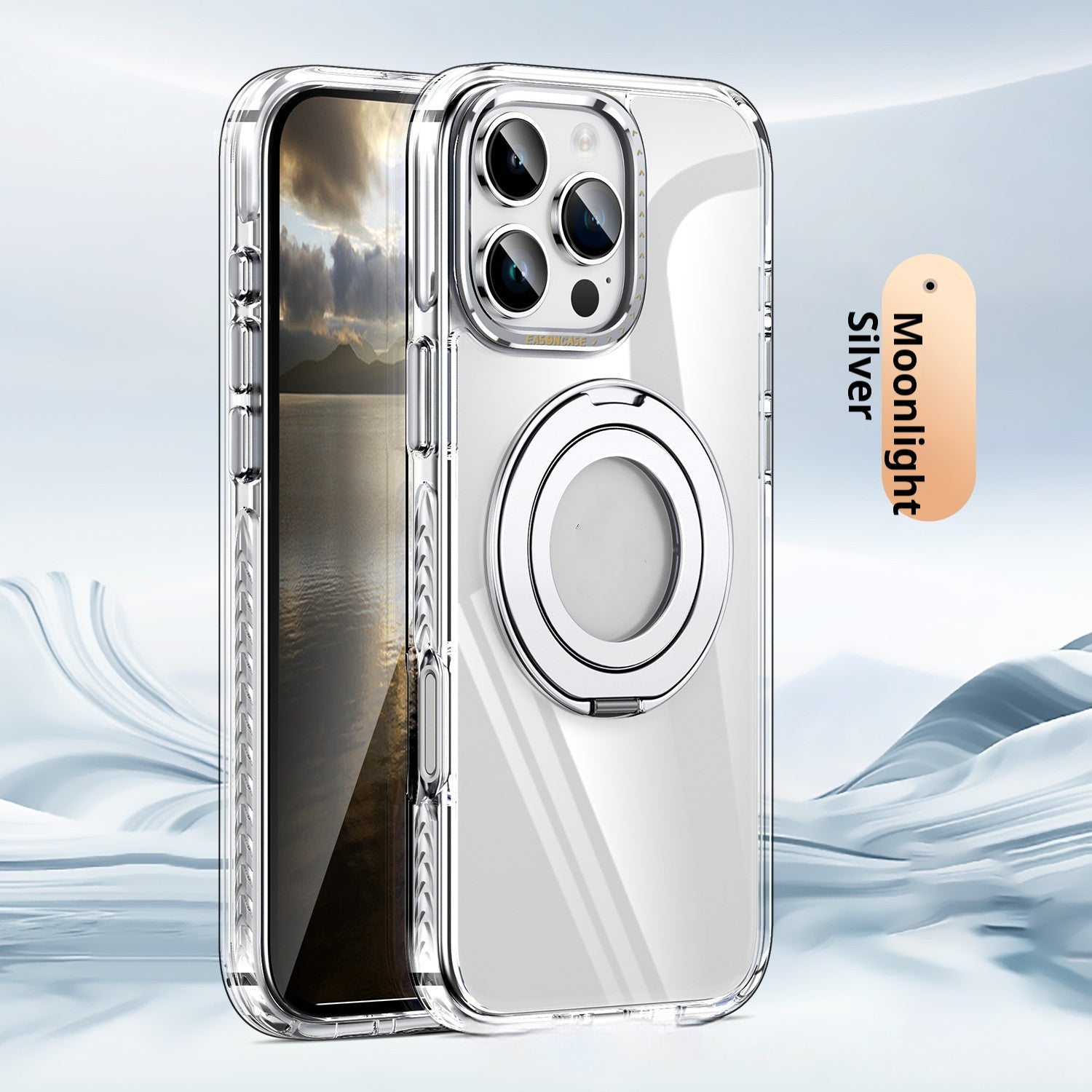 Emma Orange Magnetic Rotating Bracket for Transparent Phone Case Dark Night Purple Blue - Teleplus phone case