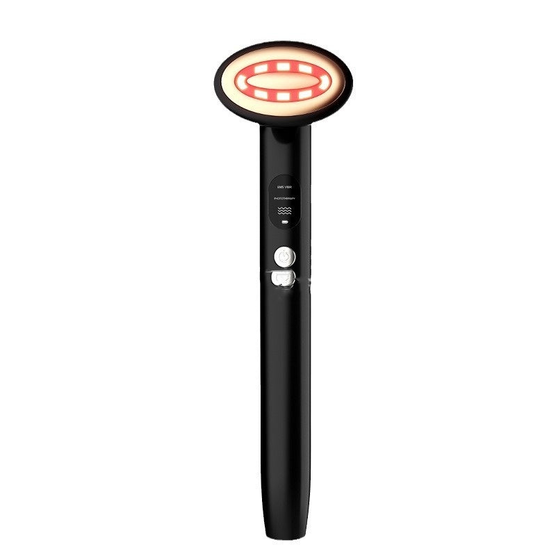 Black Multi-Function Eye Beautification Instrument with EMS Vibration and Phototherapy - Nine Colors of Fun Unleashed