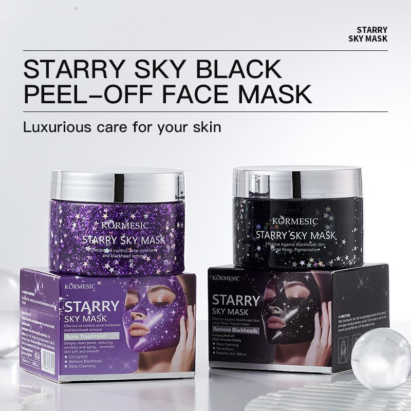 English Starry Sky Tearing Facial Mask for Skin Brightening and Rejuvenation - english starry sky tearing mask
