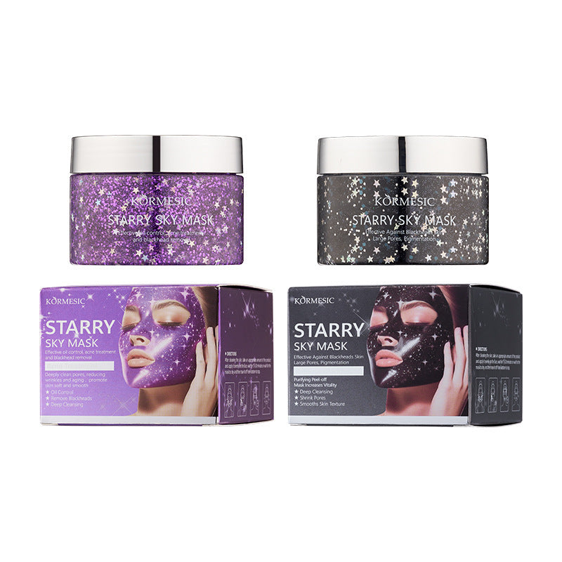 English Starry Sky Tearing Facial Mask for Skin Brightening and Rejuvenation - english starry sky tearing mask