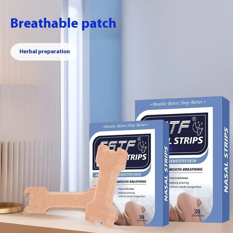 English Ventilation Nose Strip Box for Anti-Snoring and Breath Improvement - Teleplus ventilation nose paste