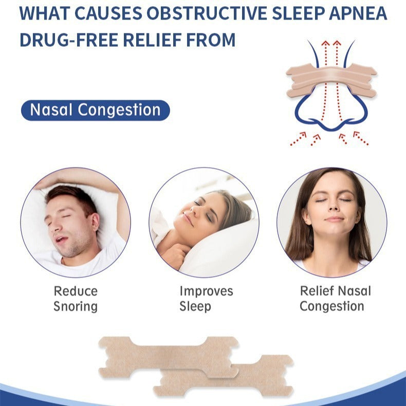 English Ventilation Nose Strip Box for Anti-Snoring and Breath Improvement - Teleplus ventilation nose paste