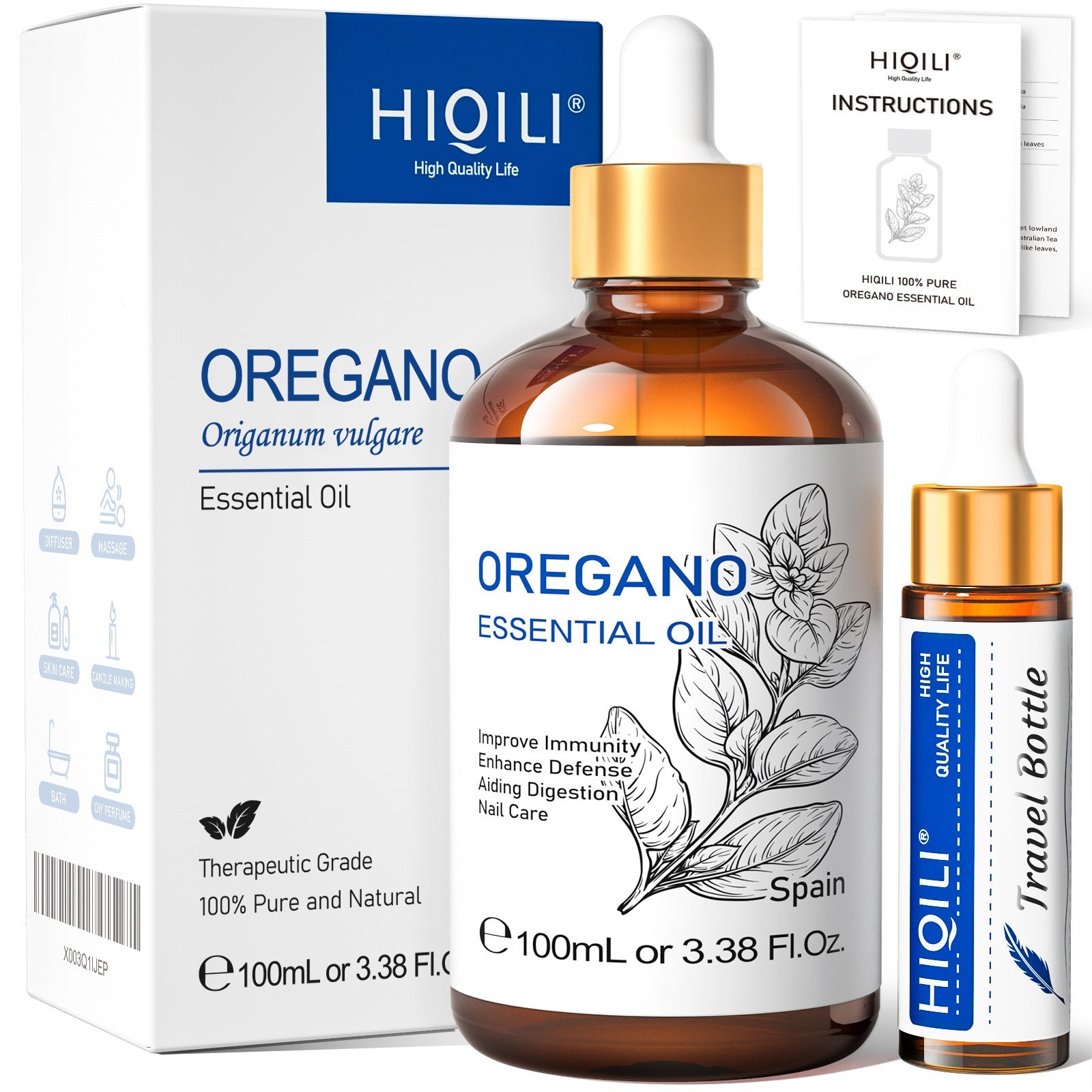 Essential Oil Plant Extract Rose for Massage and Aromatherapy 100ml - essential oil plant extract rose massage