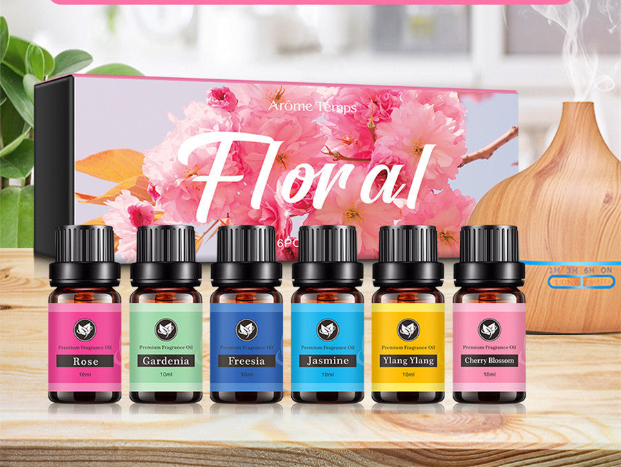 Essential Oil Set for Air Purification and Refreshing Rooms 60ml Pack of 6 - Room essential oil
