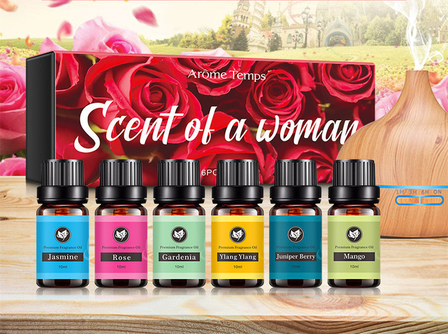 Essential Oil Set for Air Purification and Refreshing Rooms 60ml Pack of 6 - Room essential oil