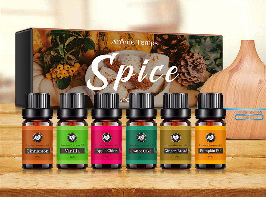 Essential Oil Set for Air Purification and Refreshing Rooms 60ml Pack of 6 - Room essential oil