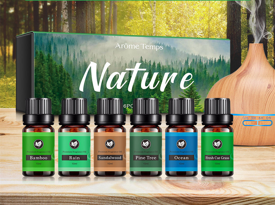 Essential Oil Set for Air Purification and Refreshing Rooms 60ml Pack of 6 - Room essential oil