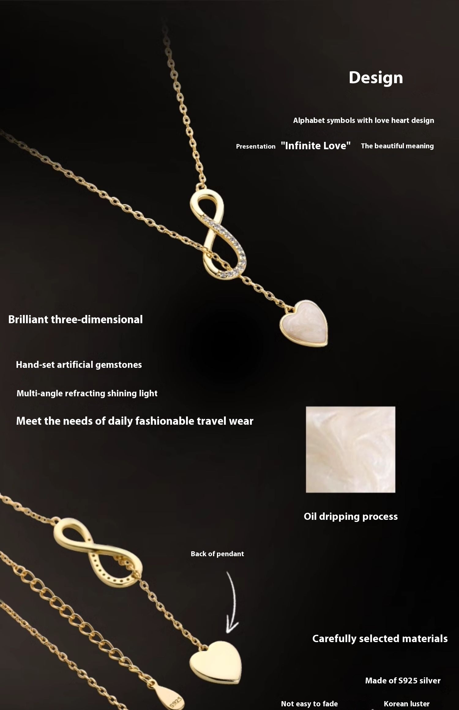 Eternal Jewelry High Sense Necklace Light Luxury Minority Temperament Clavicle Chain - Eternal Jewelry High Sense