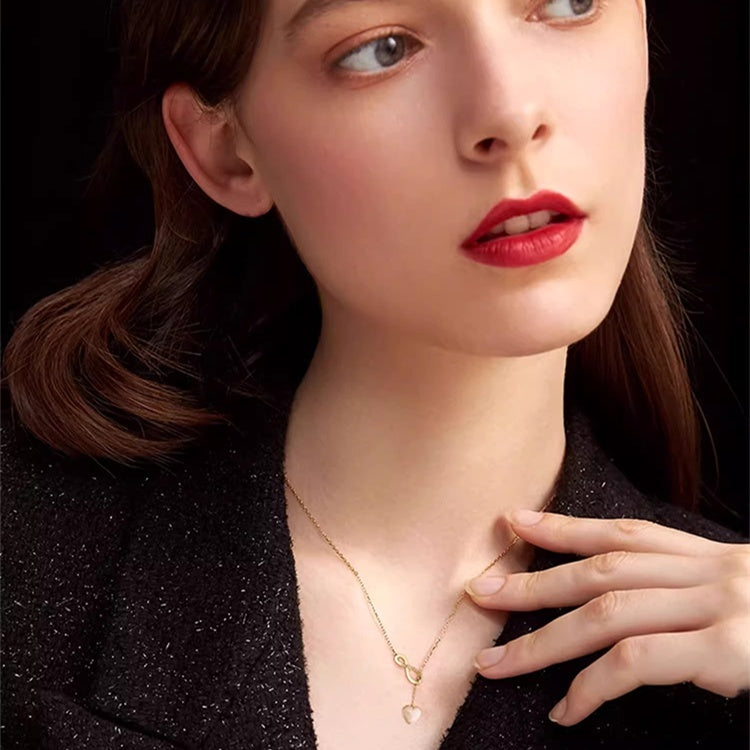 Eternal Jewelry High-Quality 925 Silver Necklace with Gemstones - High Sense in eternal jewelry high sense necklace