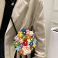 Ethnic Fluffy Bag Floral Small Cross-Body Shoulder for Fashion Trend - Teleplus ethnic fluffy bag fashion trend floral