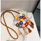 Ethnic Fluffy Bag Floral Small Cross-Body Shoulder for Fashion Trend - Teleplus ethnic fluffy bag fashion trend floral