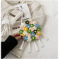 Ethnic Fluffy Bag Floral Small Cross-Body Shoulder for Fashion Trend - Teleplus ethnic fluffy bag fashion trend floral