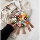 Ethnic Fluffy Bag Floral Small Cross-Body Shoulder for Fashion Trend - Teleplus ethnic fluffy bag fashion trend floral