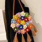 Ethnic Fluffy Bag Floral Small Cross-Body Shoulder for Fashion Trend - Teleplus ethnic fluffy bag fashion trend floral