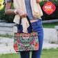 Ethnic Style Embroidered Handbag with Wooden Embroidery and Inner Zipper - Teleplus ethnic style embroidered handbag