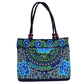 Ethnic Style Embroidered Handbag with Wooden Embroidery and Inner Zipper - Teleplus ethnic style embroidered handbag