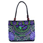 Ethnic Style Embroidered Handbag with Wooden Embroidery and Inner Zipper - Teleplus ethnic style embroidered handbag
