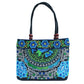 Ethnic Style Embroidered Handbag with Wooden Embroidery and Inner Zipper - Teleplus ethnic style embroidered handbag
