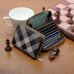 European American Leather Credit Card Cover with Anti-Theft and Degaussing Features - Purse for Hot Item Lovers credit
