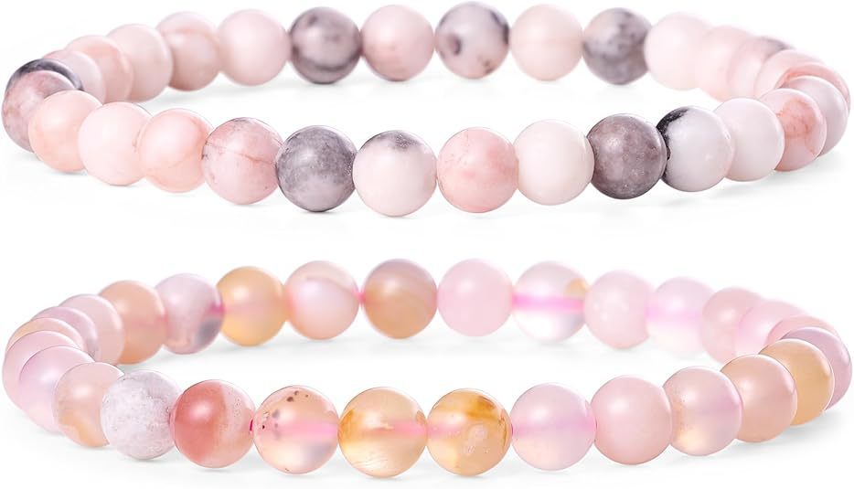 European And American 8mm Natural Agate Bead Bracelet Cinnabar Jade Macaron Bracelet - European and American 8mm Agate