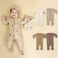 European And American Baby Jumpsuit Cotton Long Sleeve Butt Wrap Clothes - Baby Jumpsuit with Long Sleeve and Dino Chic