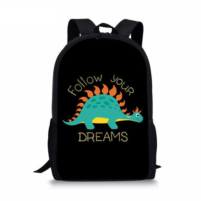 European And American Cartoon Dinosaur Schoolbag - Cartoon Dinosaur Schoolbag for Dapper Young Scholars