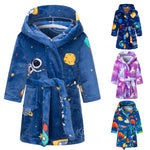 Colorful Animal and Space Toy Collection for United States Fans with CHF - Tie Dye Dreams in Starry Sky Bathrobes Kids