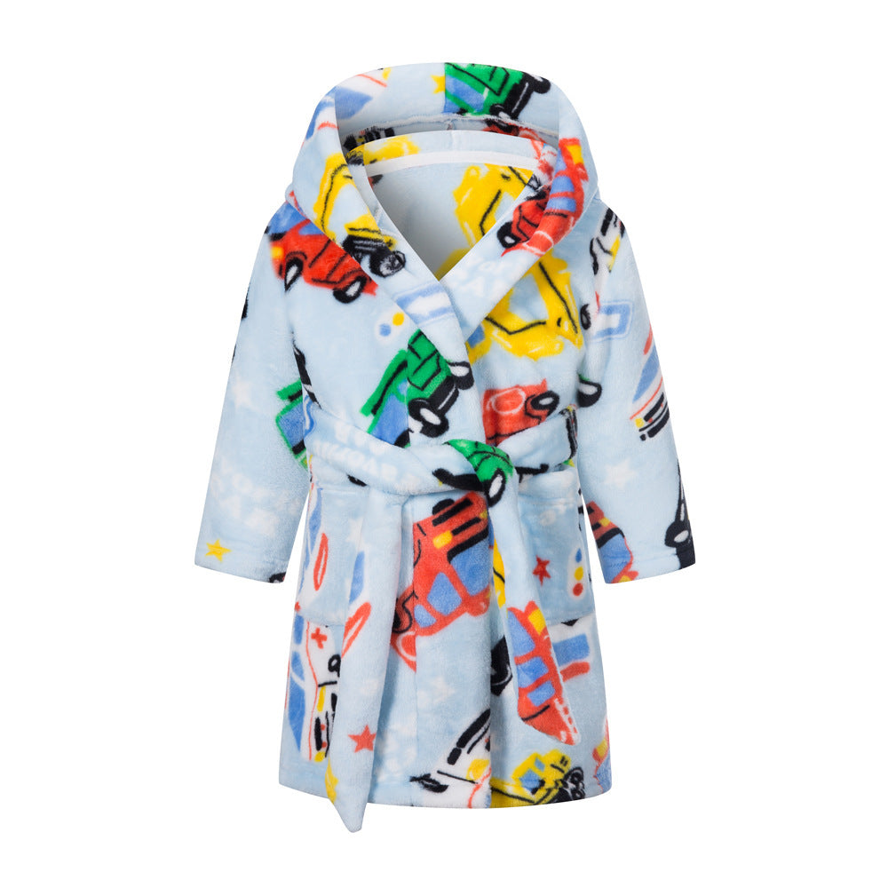 Colorful Animal and Space Toy Collection for United States Fans with CHF - Tie Dye Dreams in Starry Sky Bathrobes Kids