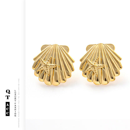 Electroplating Titanium Steel Earrings Irregular Niche Packing for United States - Bold Fashionistas united states chf