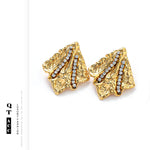 Electroplating Titanium Steel Earrings Irregular Niche Packing for United States - Bold Fashionistas united states chf