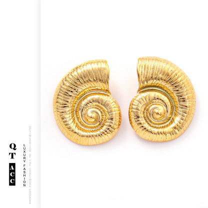 Electroplating Titanium Steel Earrings Irregular Niche Packing for United States - Bold Fashionistas united states chf