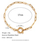 European And American Fashion Special-interest Simple Chain Blade Chain Stainless Steel 18K Gold Plating Slingshot