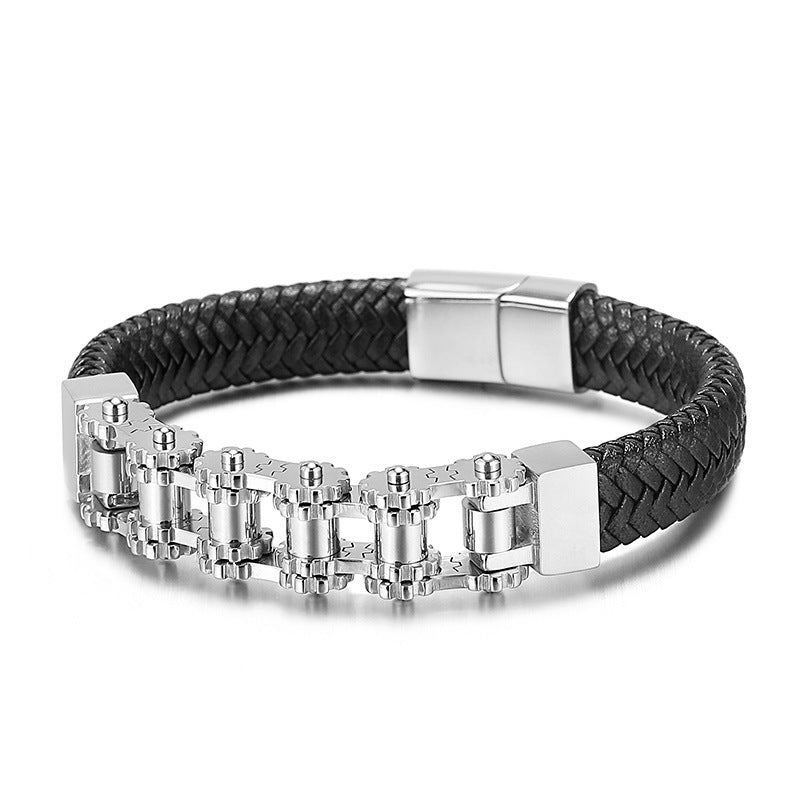 European And American Geometric Hand Jewelry Titanium Steel Chain Bracelet - European American Geometric Titanium Steel