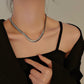 European And American Ins Fashionable Retro Simple High-grade Titanium Steel Necklace - European And American Titanium