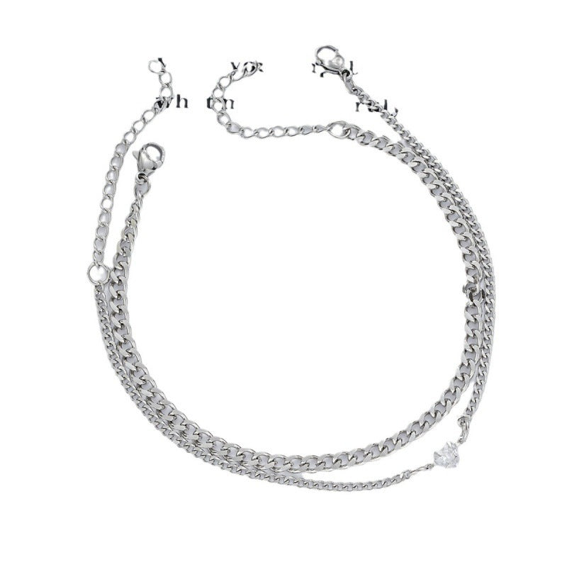 European And American Ins Special-interest Design High-grade Bracelet Suit Stainless Steel - High-Grade Stainless Steel