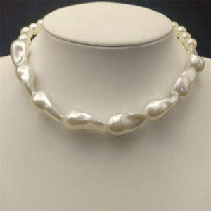 European And American Popular Necklace Creative Strange Shape Stringed Pearls - European American Necklace Creative