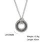 European And American Retro Style Luen Letter Circle Pendant Men’s Necklace - Retro Style Luen Letter Circle Pendant