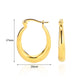 European And American Simple High Luxury 18K Gold Linear Ear Ring - Ear Bling Fit for Royalty Without the Pricey Drama