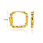 European And American Simple High Luxury 18K Gold Linear Ear Ring - Ear Bling Fit for Royalty Without the Pricey Drama