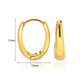 European And American Simple High Luxury 18K Gold Linear Ear Ring - Ear Bling Fit for Royalty Without the Pricey Drama