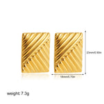Electroplated Gold and Silver Stainless Steel Jewelry for Women in United States - Eye-Catching Studs with Physical
