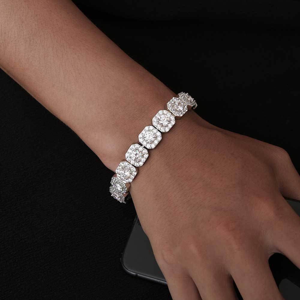 European Hip Hop Rock Candy Bracelet - European Hip Hop Rock Candy Bracelet Width 10mm 12mm