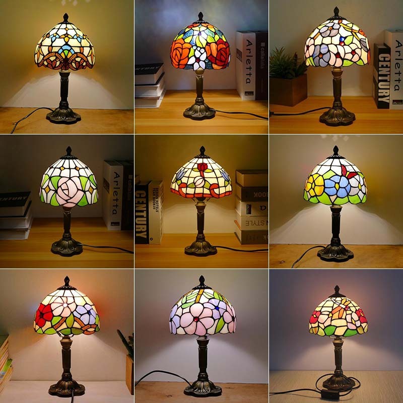European Retro Bedroom Butterfly Love Bedside Lamp with Power Supply - european retro bedroom bedside lamp idyllic