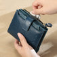 European Retro Coin Purse with Genuine Leather and Anti-Theft Card Slot - Swipe Right On Security With Our united