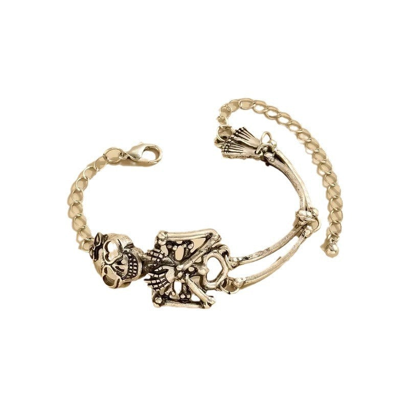 Exaggerated Skull Human Bracelet Fashion Halloween Hand Jewelry - Exaggerated Skull Bracelet for Fashionable Halloween