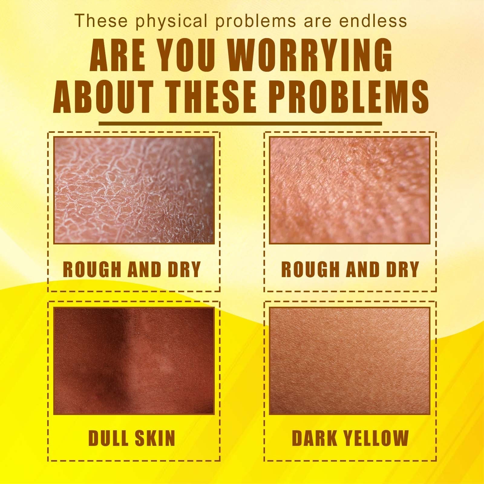 Exfoliating and Whitening Body Care Kit for Yellow Skin Moisturizing 30ml - Teleplus whitening body care yellow skin