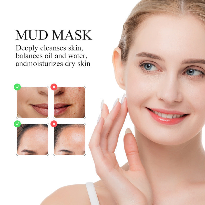 Exfoliating Volcanic Mud Facial Mask for Moisturizing and Firming Application - exfoliating volcanic mud apply mask