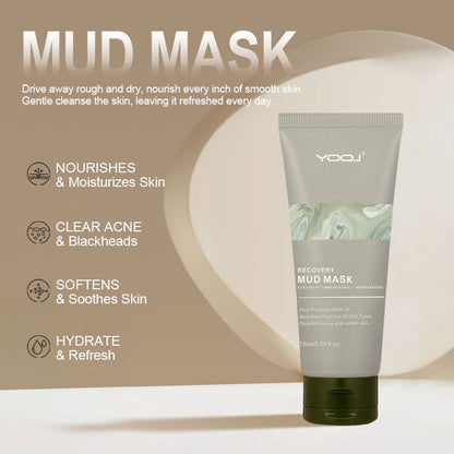 Exfoliating Volcanic Mud Facial Mask for Moisturizing and Firming Application - exfoliating volcanic mud apply mask