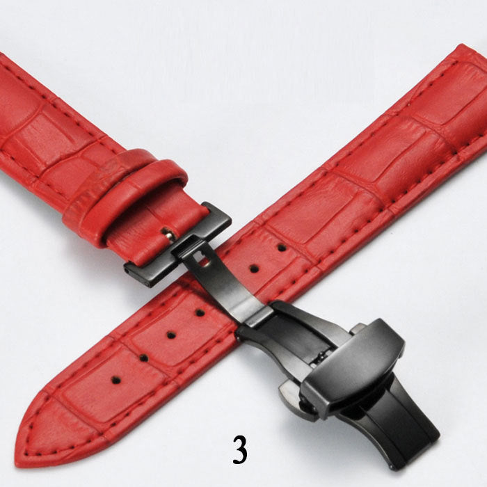High Quality Leather Strap with Metal Butterfly Buckle for United States CHF - united states chf high quality