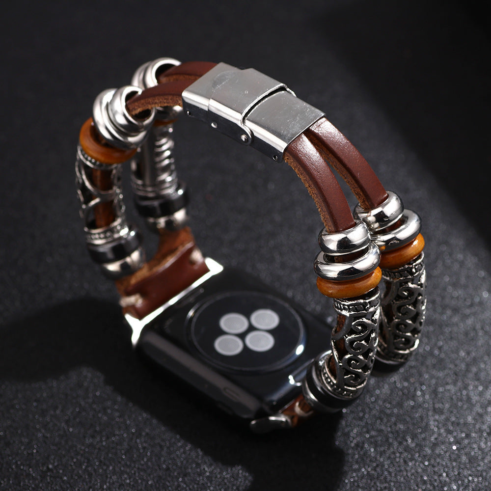 Explosive Fashion Personality Strap Genuine Leather - Explosive Fashion Personality Strap for iWatch